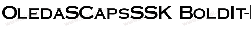 OledaSCapsSSK BoldIt字体转换